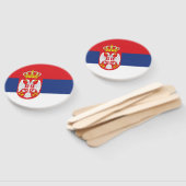 Éventail drapeau de la Serbie (Non-assemblé)