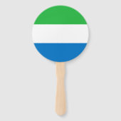 Éventail Drapeau de la Sierra Leone (Dos)