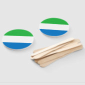 Éventail Drapeau de la Sierra Leone (Non-assemblé)