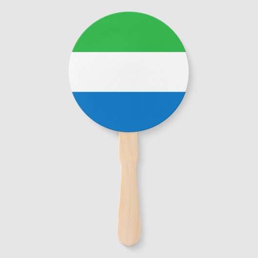 Éventail Drapeau de la Sierra Leone (Devant)