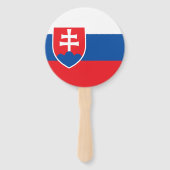 Éventail Drapeau de la Slovaquie (Dos)