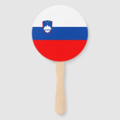 Éventail Drapeau de la Slovénie (Dos)