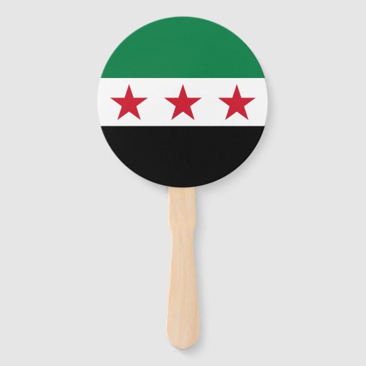 Éventail Drapeau de la Syrie (Devant)