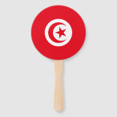 Éventail Drapeau de la Tunisie (Dos)