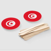 Éventail Drapeau de la Tunisie (Non-assemblé)