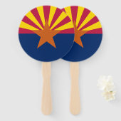 Éventail Drapeau de l'Arizona (Devant et derrière)
