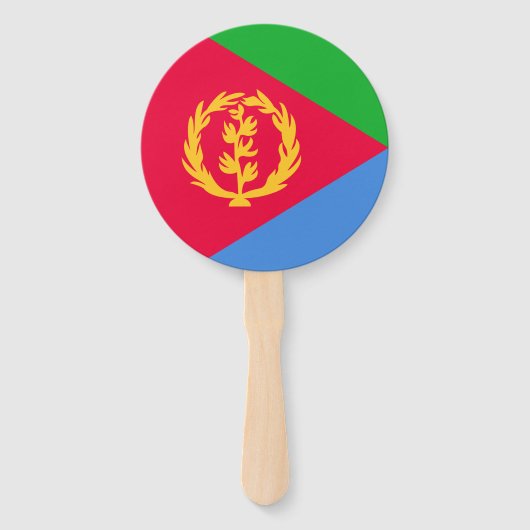 Éventail Drapeau de l'Érythrée (Devant)
