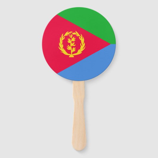 Éventail Drapeau de l'Érythrée (Dos)