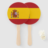 Éventail Drapeau de l'Espagne (Devant et derrière)