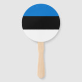 Éventail Drapeau de l'Estonie (Dos)