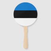Éventail Drapeau de l'Estonie (Dos)