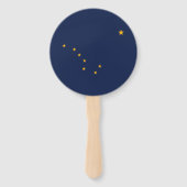 Éventail Drapeau de l'État d'Alaska (Dos)
