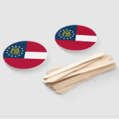 Éventail Drapeau de l'État de Géorgie (Non-assemblé)