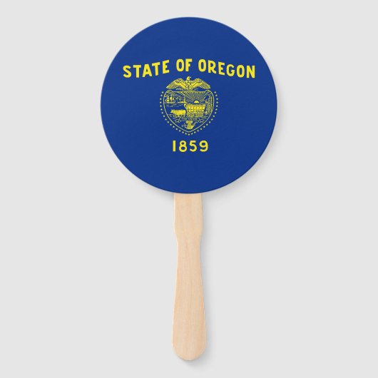 Éventail Drapeau de l'État de l'Oregon (Devant)