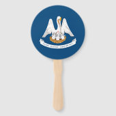 Éventail Drapeau de l'État de Louisiane (Dos)