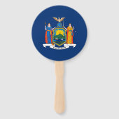 Éventail Drapeau de l'État de New York (Dos)