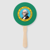 Éventail Drapeau de l'État de Washington (Dos)