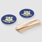 Éventail Drapeau de l'État du Connecticut (Non-assemblé)