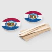 Éventail Drapeau de l'État du Missouri (Non-assemblé)