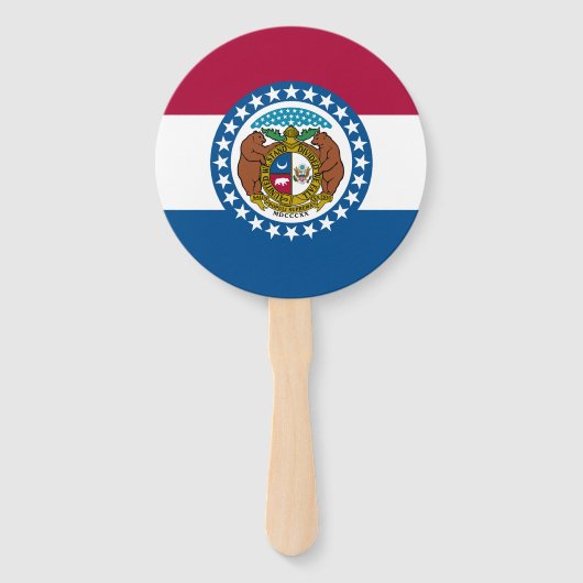 Éventail Drapeau de l'État du Missouri (Devant)