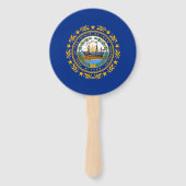 Éventail Drapeau de l'État du New Hampshire (Dos)
