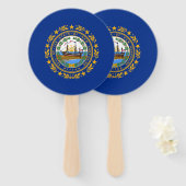 Éventail Drapeau de l'État du New Hampshire (Devant et derrière)