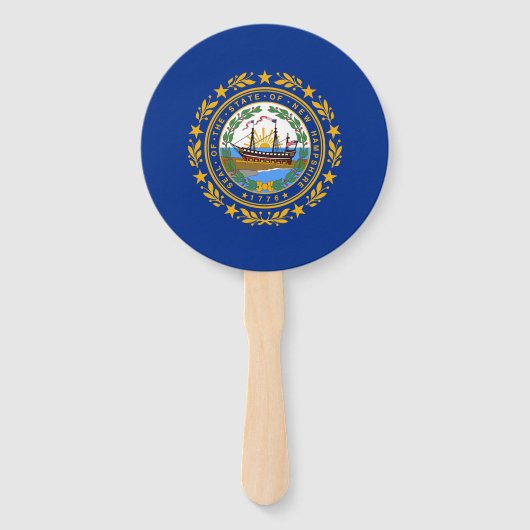 Éventail Drapeau de l'État du New Hampshire (Devant)