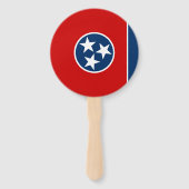 Éventail Drapeau de l'État du Tennessee (Dos)