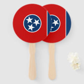Éventail Drapeau de l'État du Tennessee (Devant et derrière)