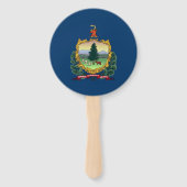 Éventail Drapeau de l'État du Vermont (Dos)