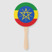 Éventail Drapeau de l'Éthiopie (Dos)