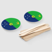 Éventail Drapeau de l'île Christmas (Non-assemblé)