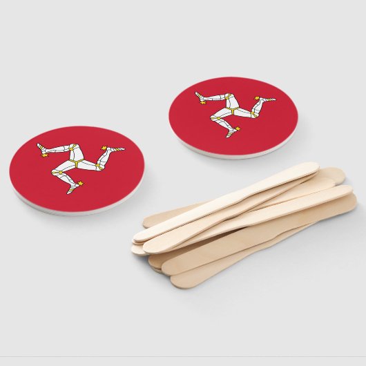 Éventail Drapeau de l'île de Man (Non-assemblé)