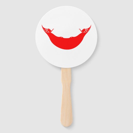 Éventail Drapeau de l'île de Pâques (Devant)