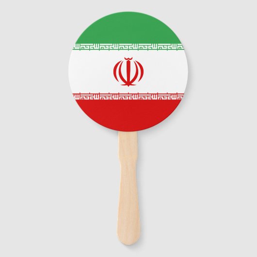 Éventail Drapeau de l'Iran (Dos)