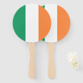 Éventail Drapeau de l'Irlande (Devant et derrière)