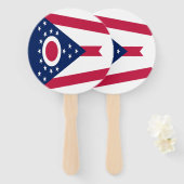 Éventail Drapeau de l'Ohio (Devant et derrière)