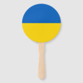 Éventail Drapeau de l'Ukraine (Devant)