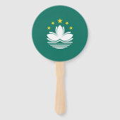 Éventail Drapeau de Macao (Dos)