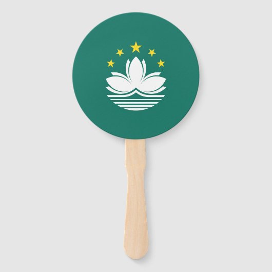 Éventail Drapeau de Macao (Dos)