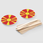 Éventail Drapeau de Macédoine du Nord (Non-assemblé)