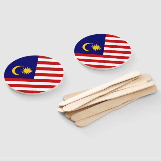 Éventail Drapeau de Malaisie (Non-assemblé)