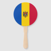 Éventail Drapeau de Moldova (Devant)