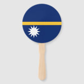 Éventail Drapeau de Nauru (Dos)