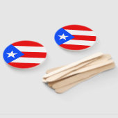 Éventail Drapeau de Porto Rico (Non-assemblé)