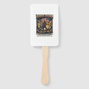 Éventail Drapeau de rouille patriotique Survivant Apocalyps