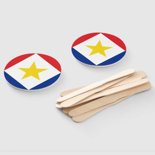 Éventail Drapeau de Saba (Non-assemblé)