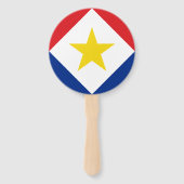 Éventail Drapeau de Saba (Devant)