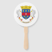 Éventail Drapeau de Saint-Barthélemy (Dos)