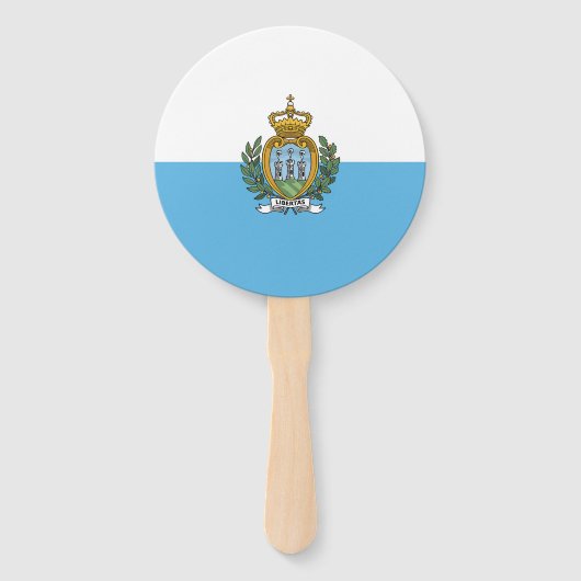 Éventail Drapeau de Saint-Marin (Dos)